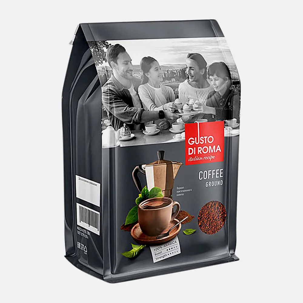 Изображение товара Кофе молотый Gusto Di Roma натуральный 200г арабика средней обжарки