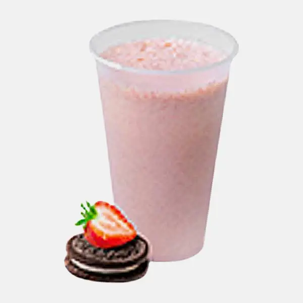 Изображение товара Милкшейк с клубникой и шоколадным печеньем 420 мл
