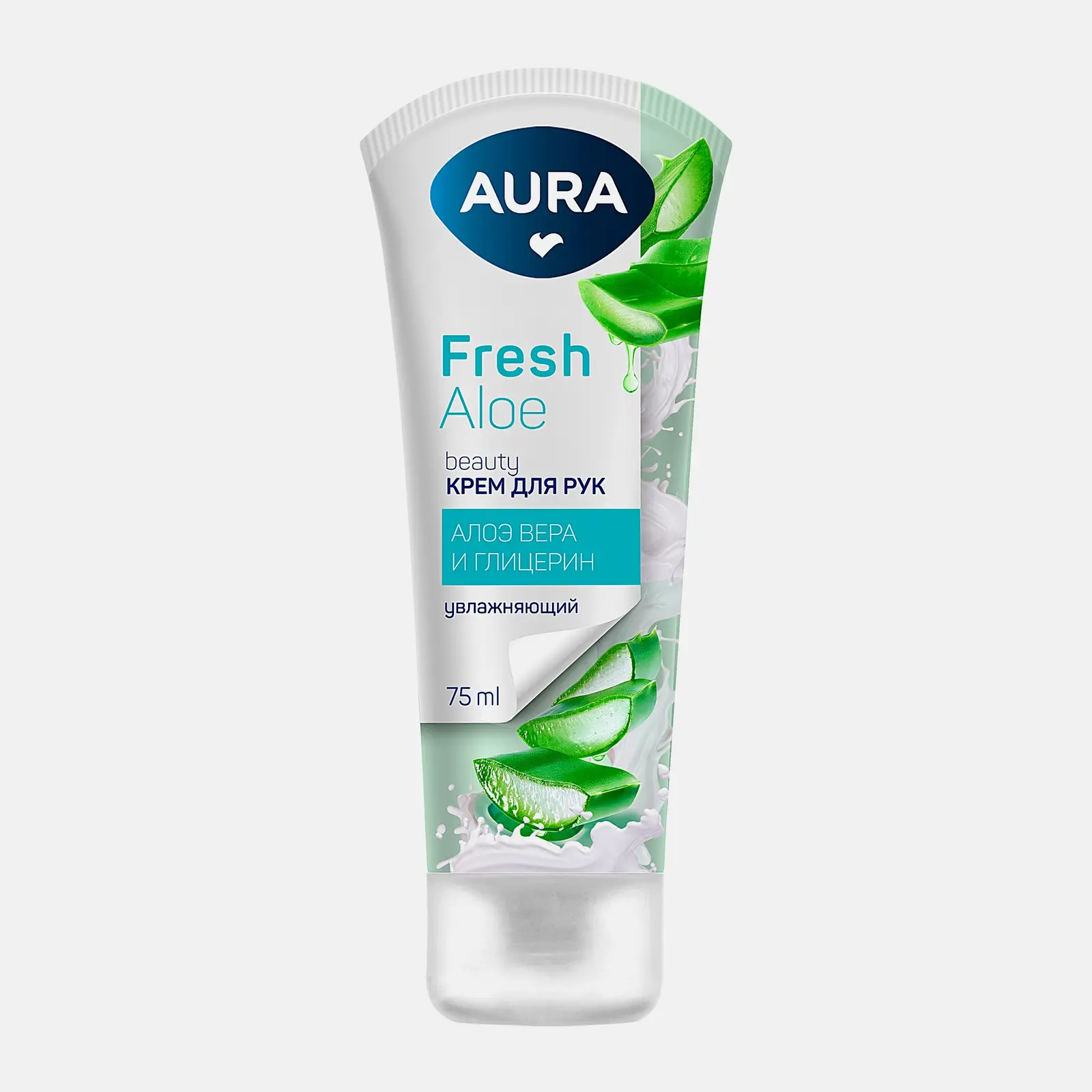 Крем для рук Aura Beauty Увлажняющий с глицерином и экстрактом алоэ 75мл Крем для рук Aura Beauty Увлажняющий с глицерином и экстрактом алоэ 75мл