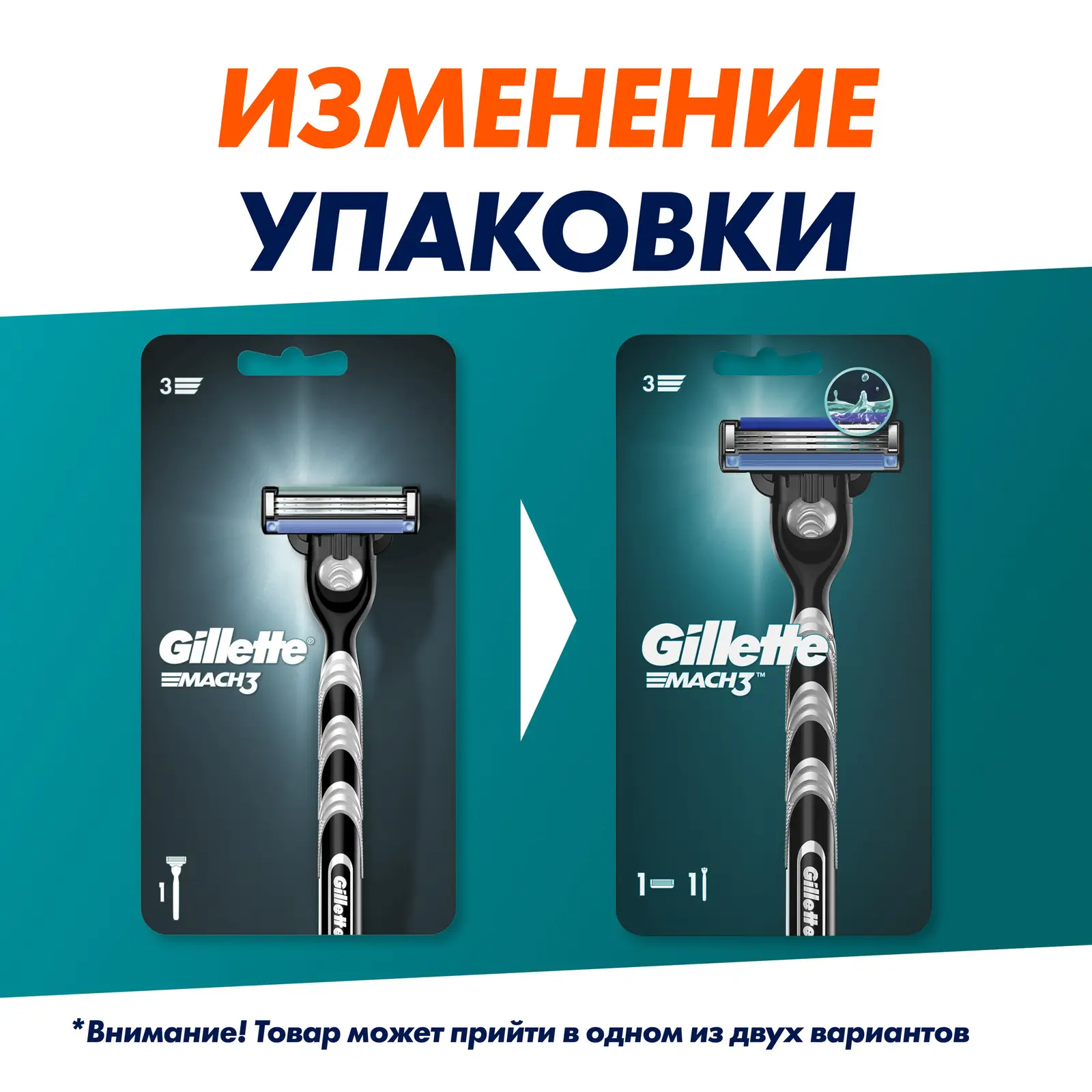 Бритвенный станок Gillette Mach3