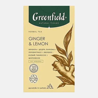 Чайный напиток имбирь-лимон Greenfield Natural Tisane 20пак