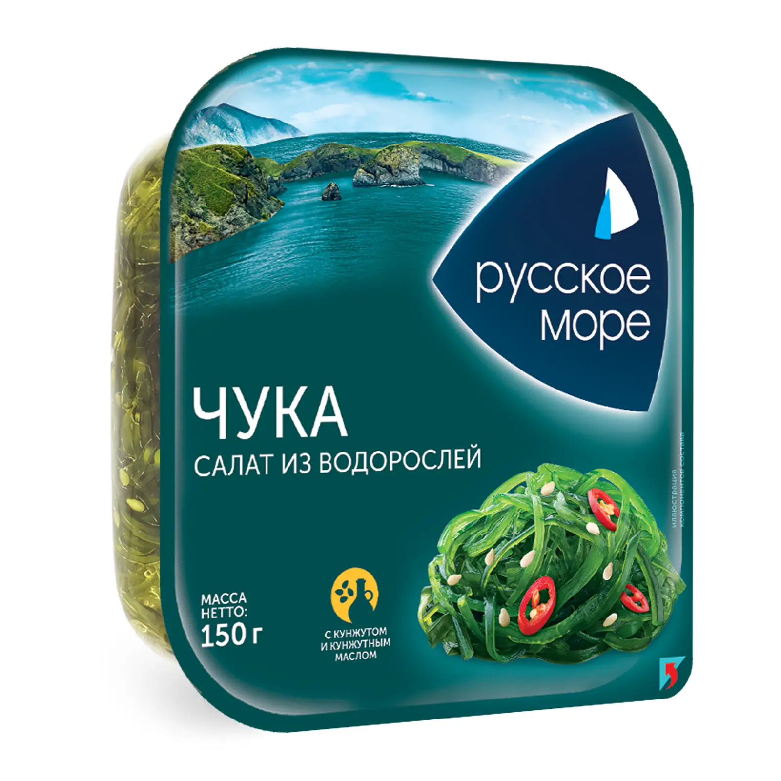 Изображение товара Салат Русское море из морских водорослей 150г
