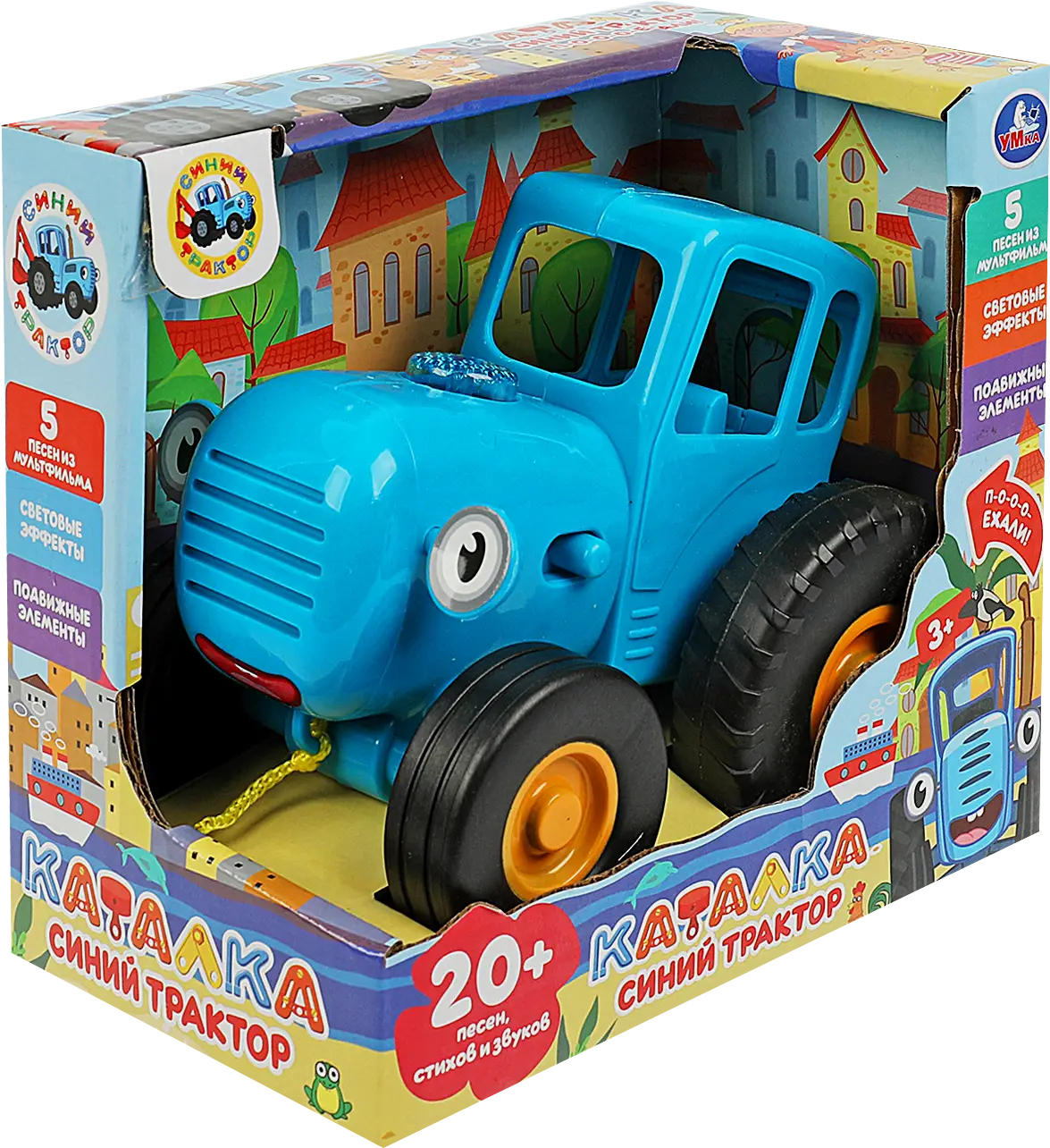 Игрушка Симбат Умка Музыкальная каталка Синий трактор - фото 2