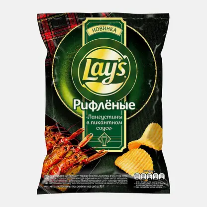 Чипсы Лангустины в пикантном соусе Lays 93г