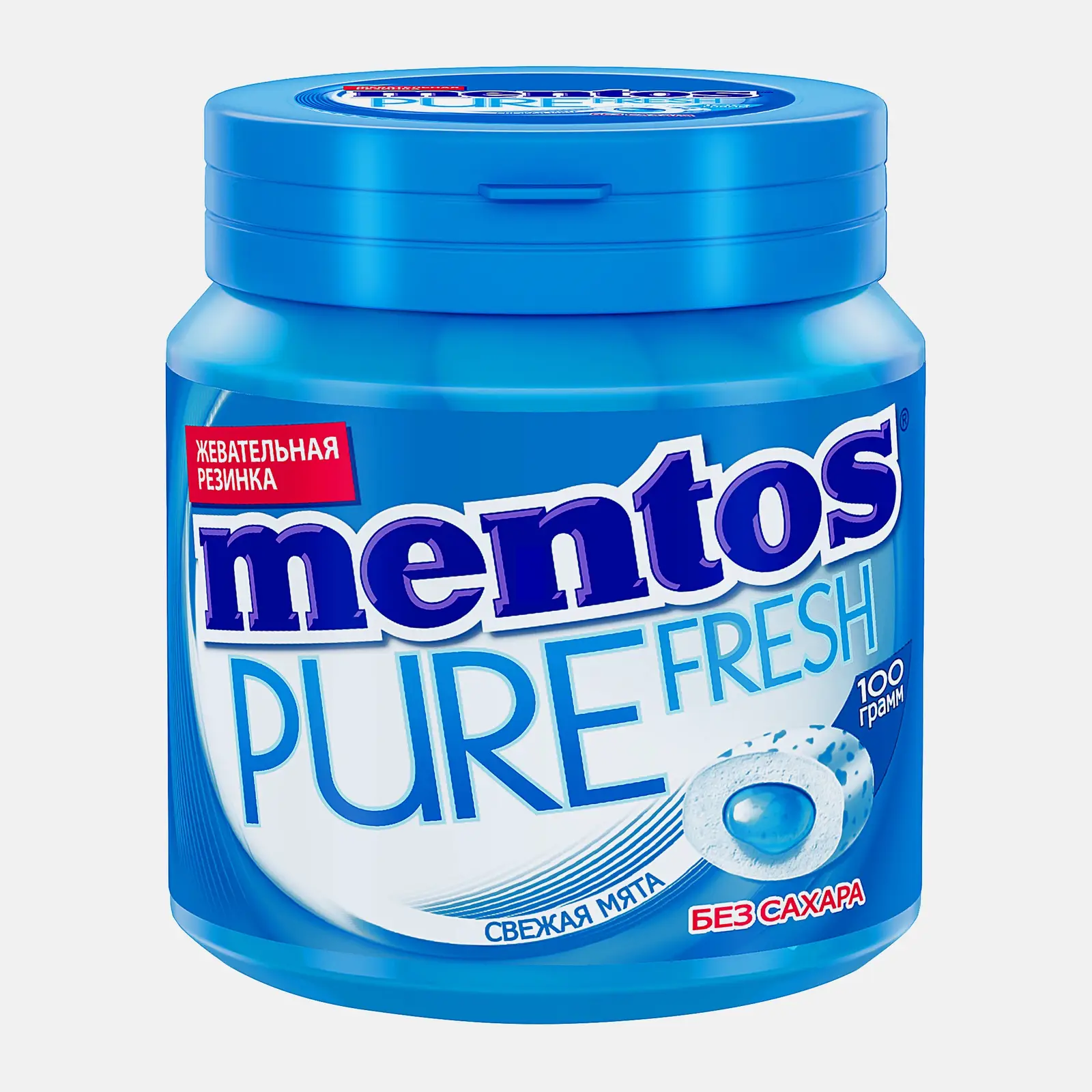 Жевательная резинка Pure Fresh Свежая мята Mentos 100г Жевательная резинка Pure Fresh Свежая мята Mentos 100г