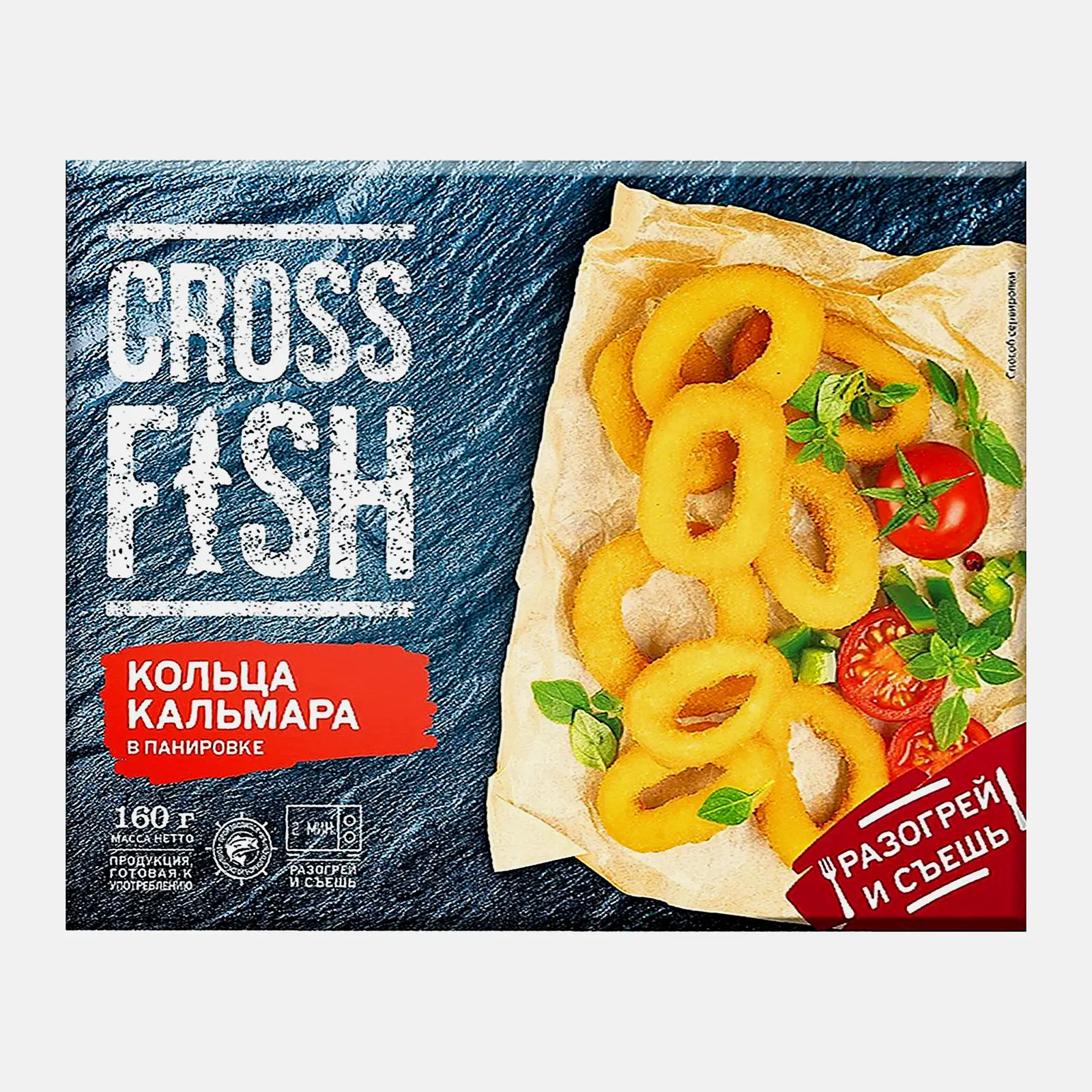 Изображение товара Наггетсы Crossfish Кальмары в панировке 160 г