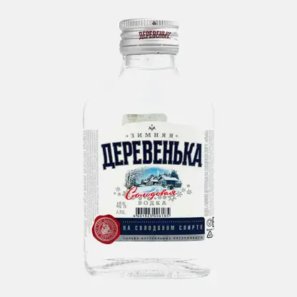 Водка Зимняя деревенька солодовая 40% 100мл