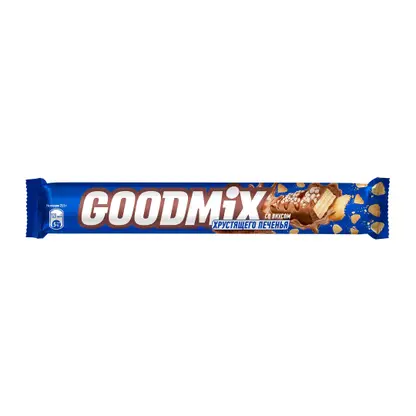 Изображение товара Шоколадный батончик печенье в хрустящей вафле Goodmix 47г