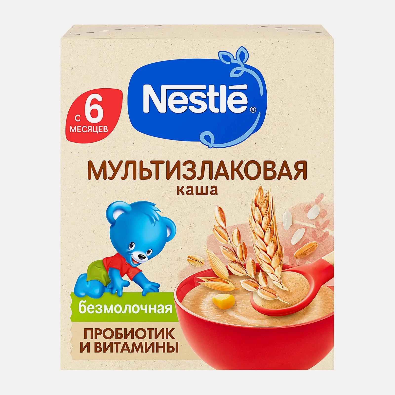Каша мультизлаковая безмолочная с 6 месяцев Nestle 200г