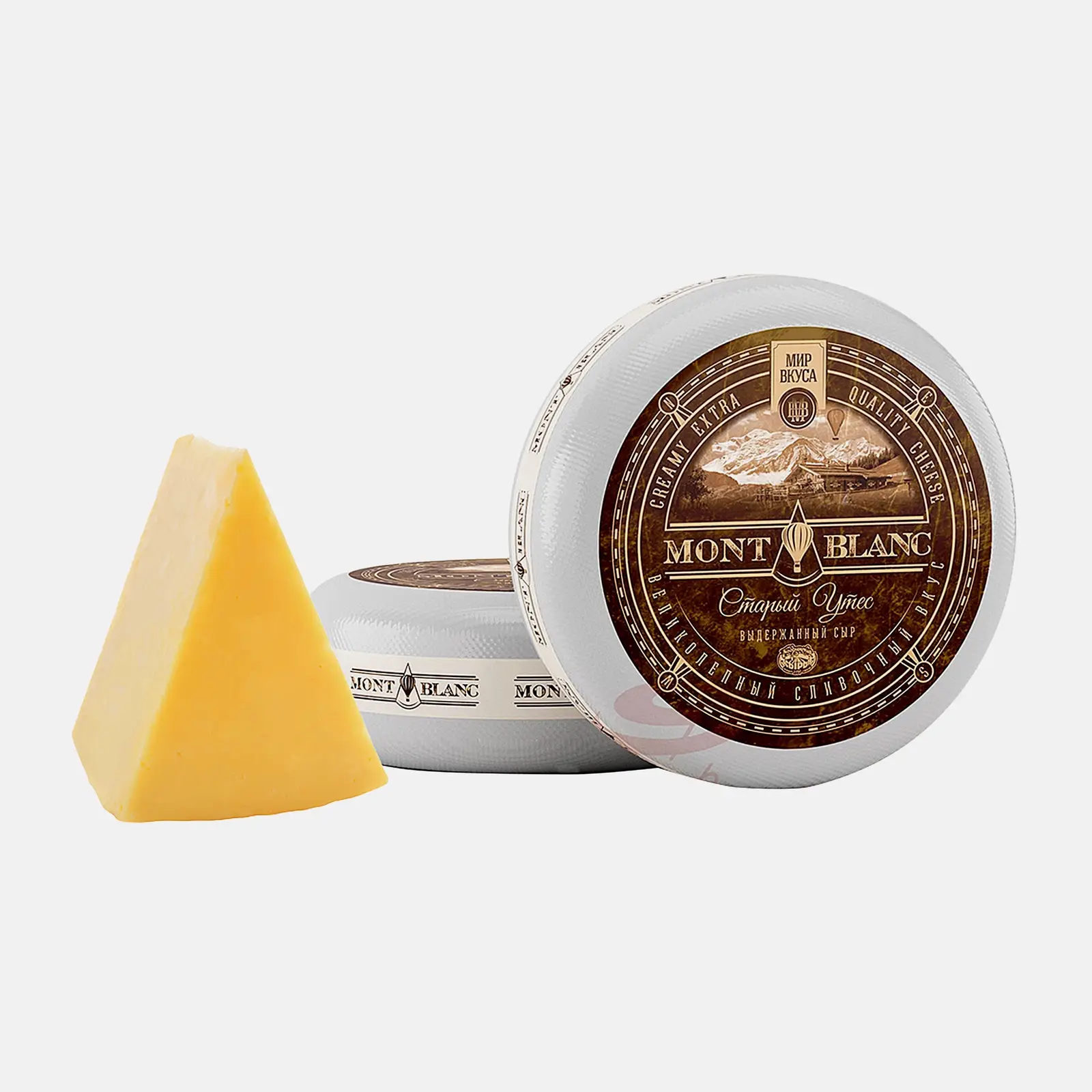 Сыр Мир Вкуса Монблан Старый утес 50% весовой