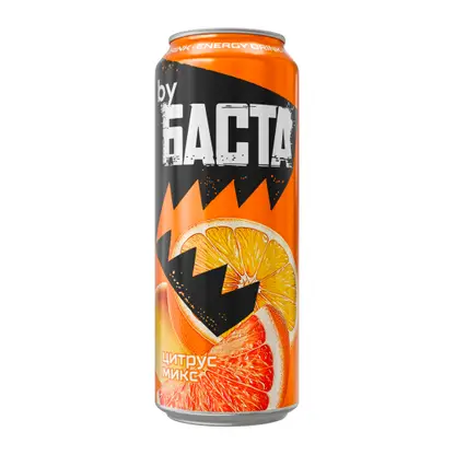 Изображение товара Энергетический напиток тонизирующий Цитрусовый микс By Баста 450мл