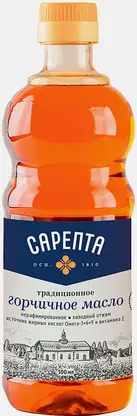 Масло горчичное Сарепта нерафинированное 500мл