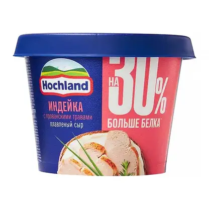 Изображение товара Плавленый сыр со вкусом Индейка с травами Hochland 40% 230г