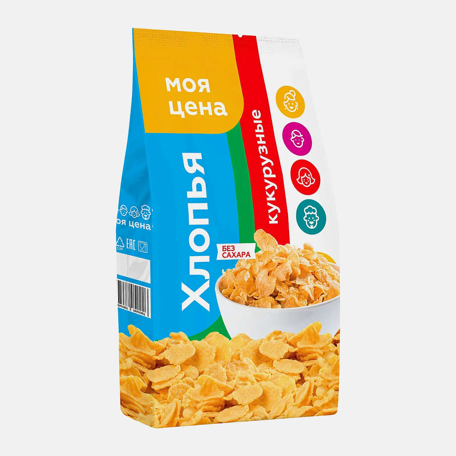 Хлопья кукурузные Моя цена без сахара 350г - фото 2