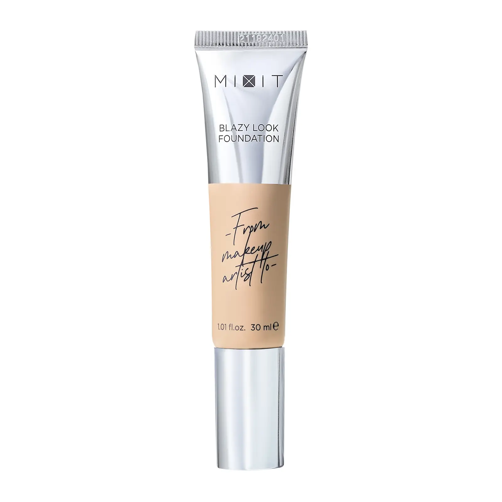 Тональная основа для лица Mixit Make Up с эффектом сияния тон 04
