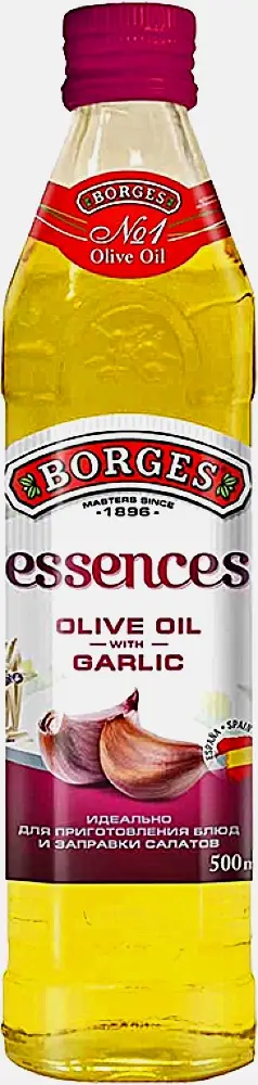 Масло оливковое Borges Essences с ароматом чеснока 500мл