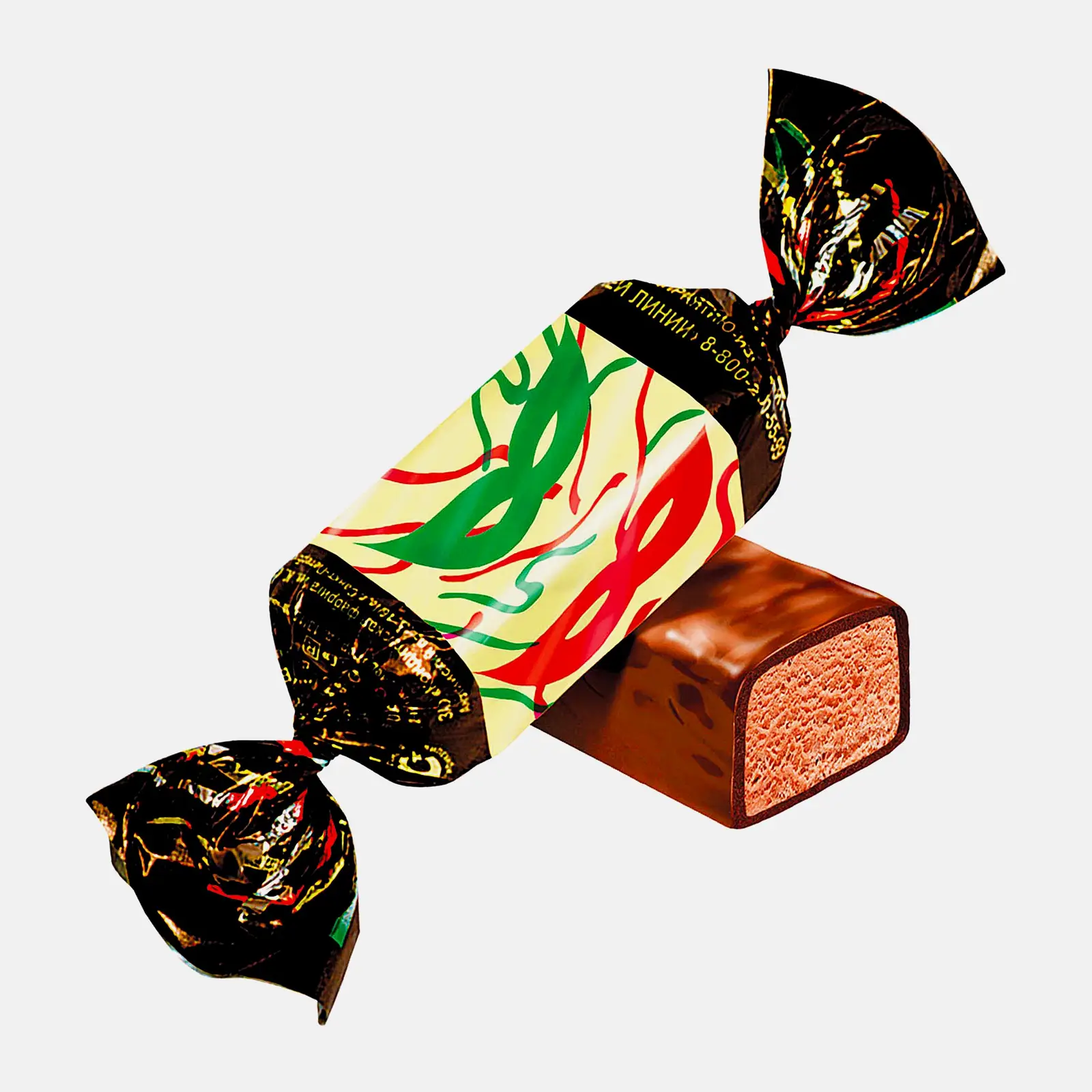 Изображение товара Конфеты Рот Фронт Маска - сладкое лакомство с арахисом и глазурью