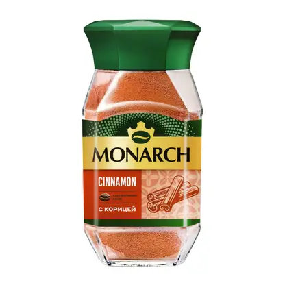 Изображение товара Кофе растворимый Monarch Cinnamon с корицей натуральный 90г