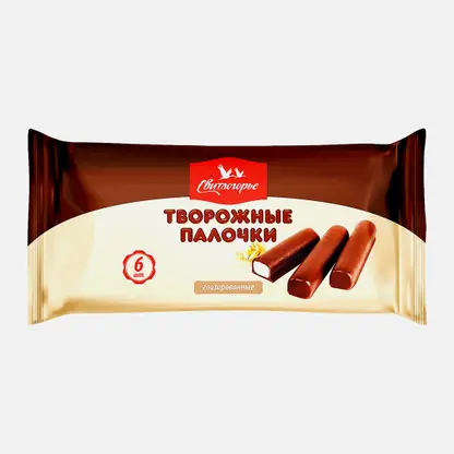 Творожные палочки глазированные с ароматом ванили Свитлогорье 23% 180г
