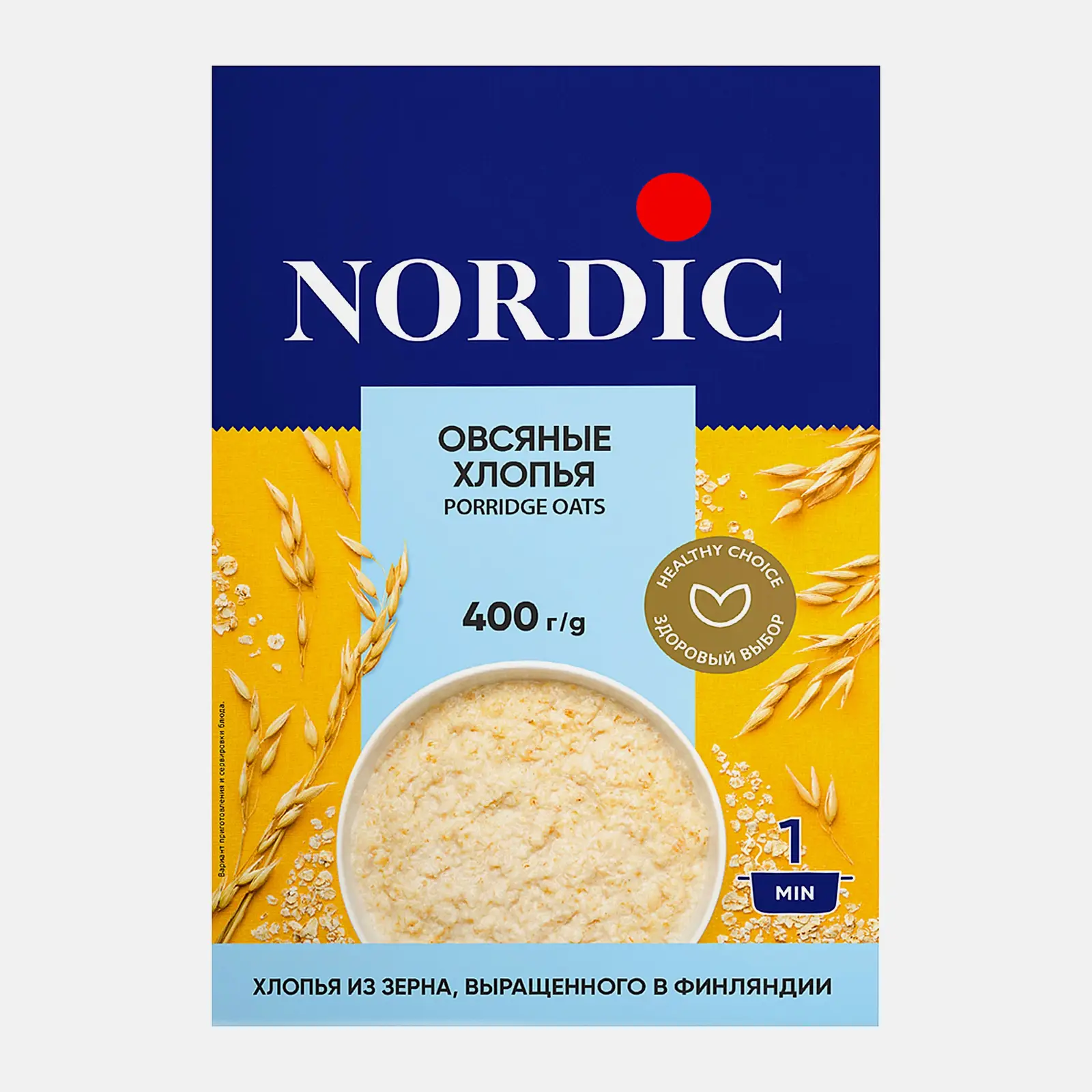 Овсяные хлопья Nordic 400г