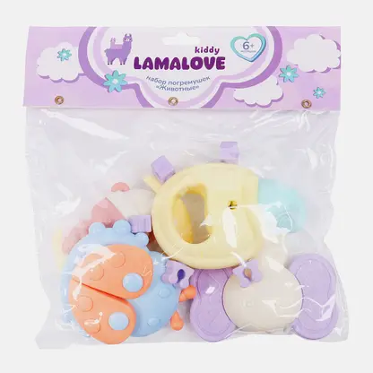 Набор погремушек Kiddy Lamalove 4 шт в ассортименте