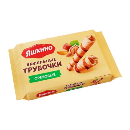 Изображение товара Трубочки вафельные Ореховые Яшкино 190г