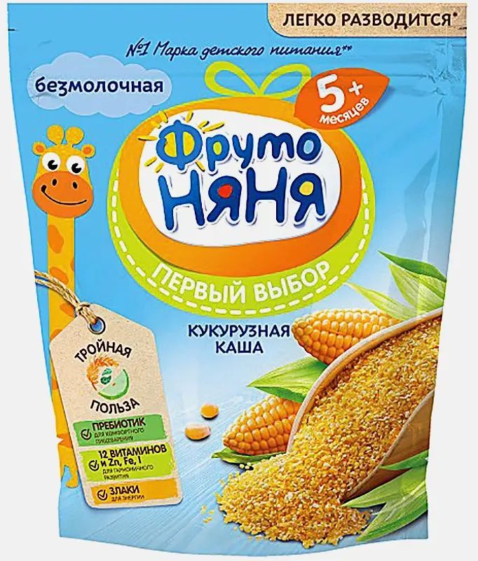 Каша с 5 месяцев Фрутоняня 180г Каша с 5 месяцев Фрутоняня 180г