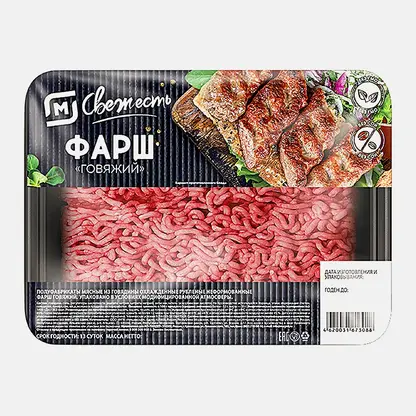 Фарш М Свежесть говяжий 400г