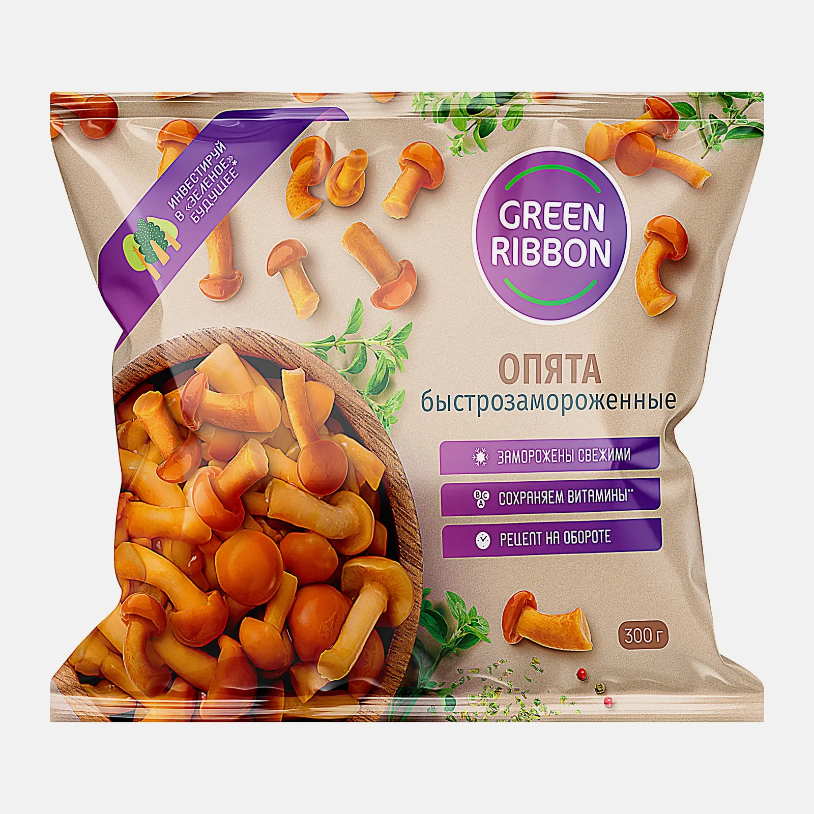 Грибы Green Ribbon Опята целые 300г Грибы Green Ribbon Опята целые 300г
