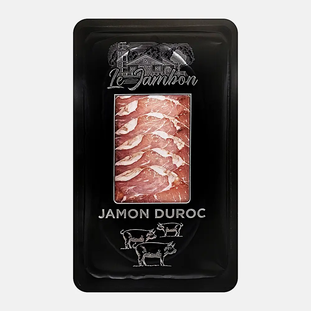 Изображение товара Окорок хамон Дюрок сыровяленый в нарезке Le Jambon 50 г натуральный деликатес