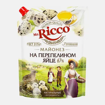 Майонез на перепелином яйце Mr. Ricco 67% 630г