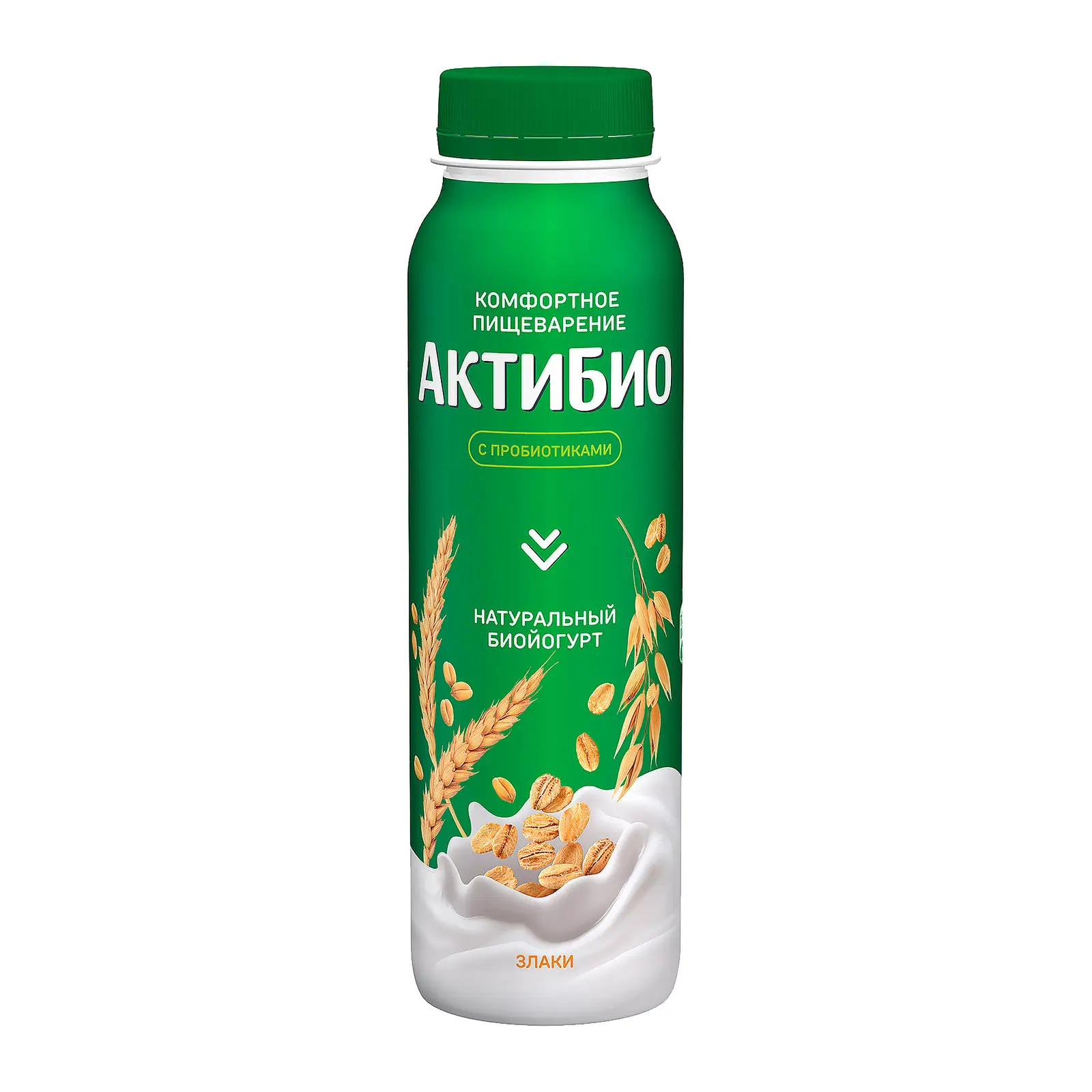 Изображение товара Биойогурт питьевой Актибио Злаки 1.6% 260г