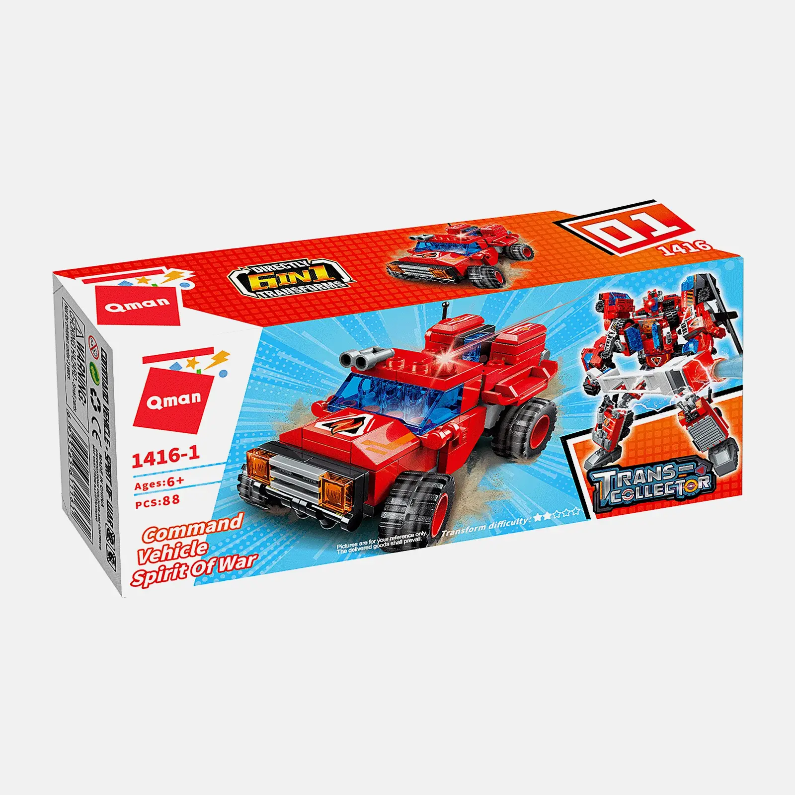 Конструктор Qman 1416 Пожарная техника в ассортименте