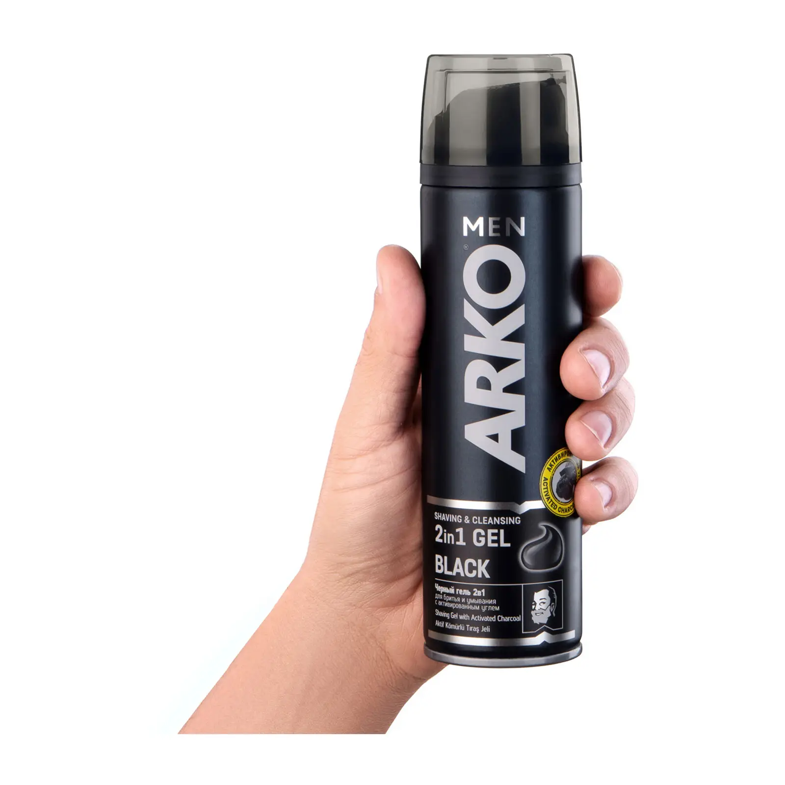 Гель для бритья Arko Men Black 2в1 200мл
