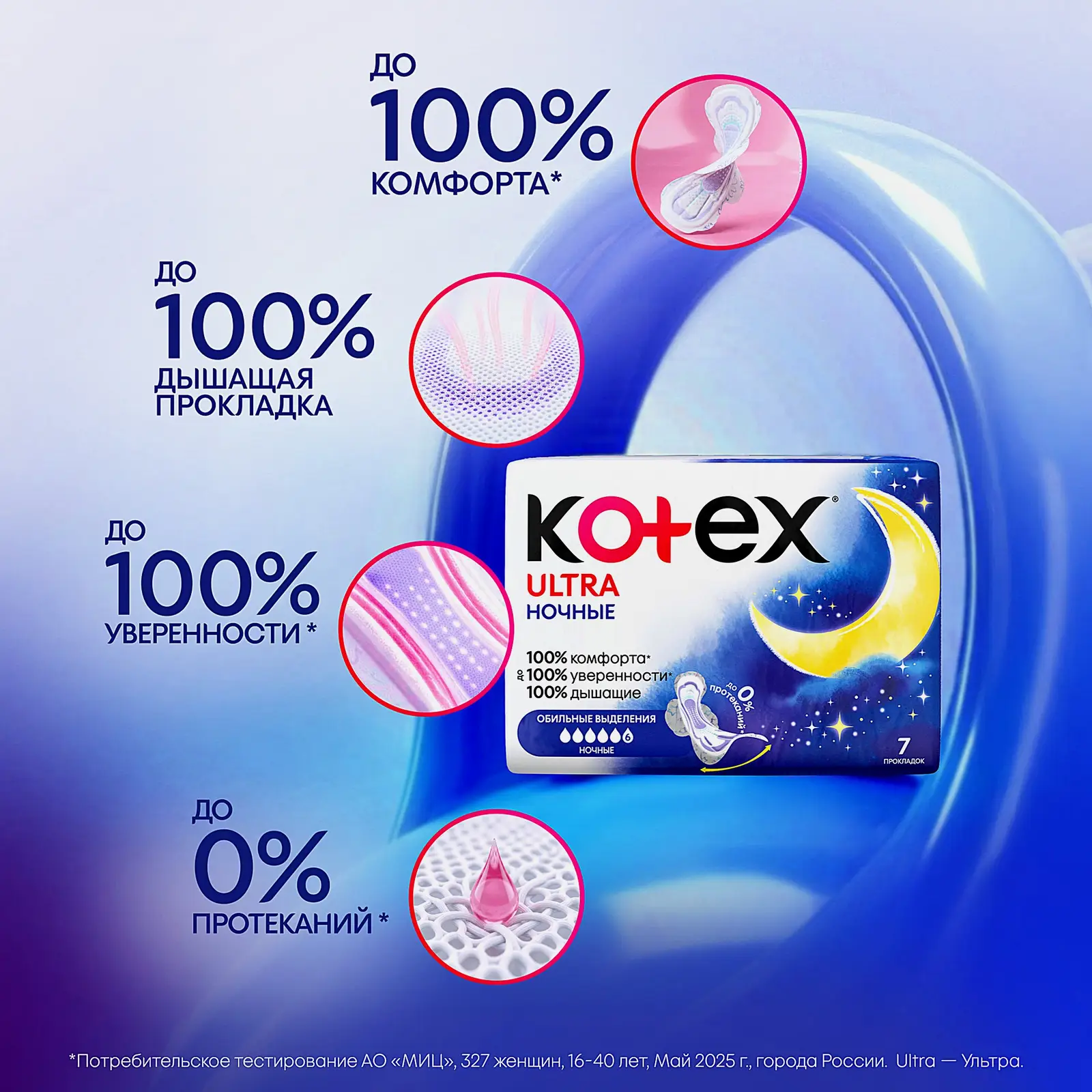 Гигиенические прокладки Kotex Ultra Ночные 7шт