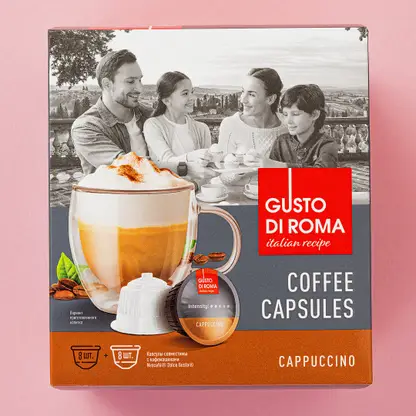 Кофе в капсулах Gusto Di Roma Капучино Dolce Gusto 16шт 144г