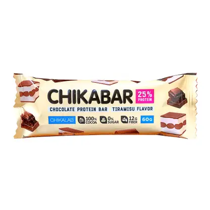 Изображение товара Батончик Chikalab глазированный с начинкой со вкусом тирамису 60г