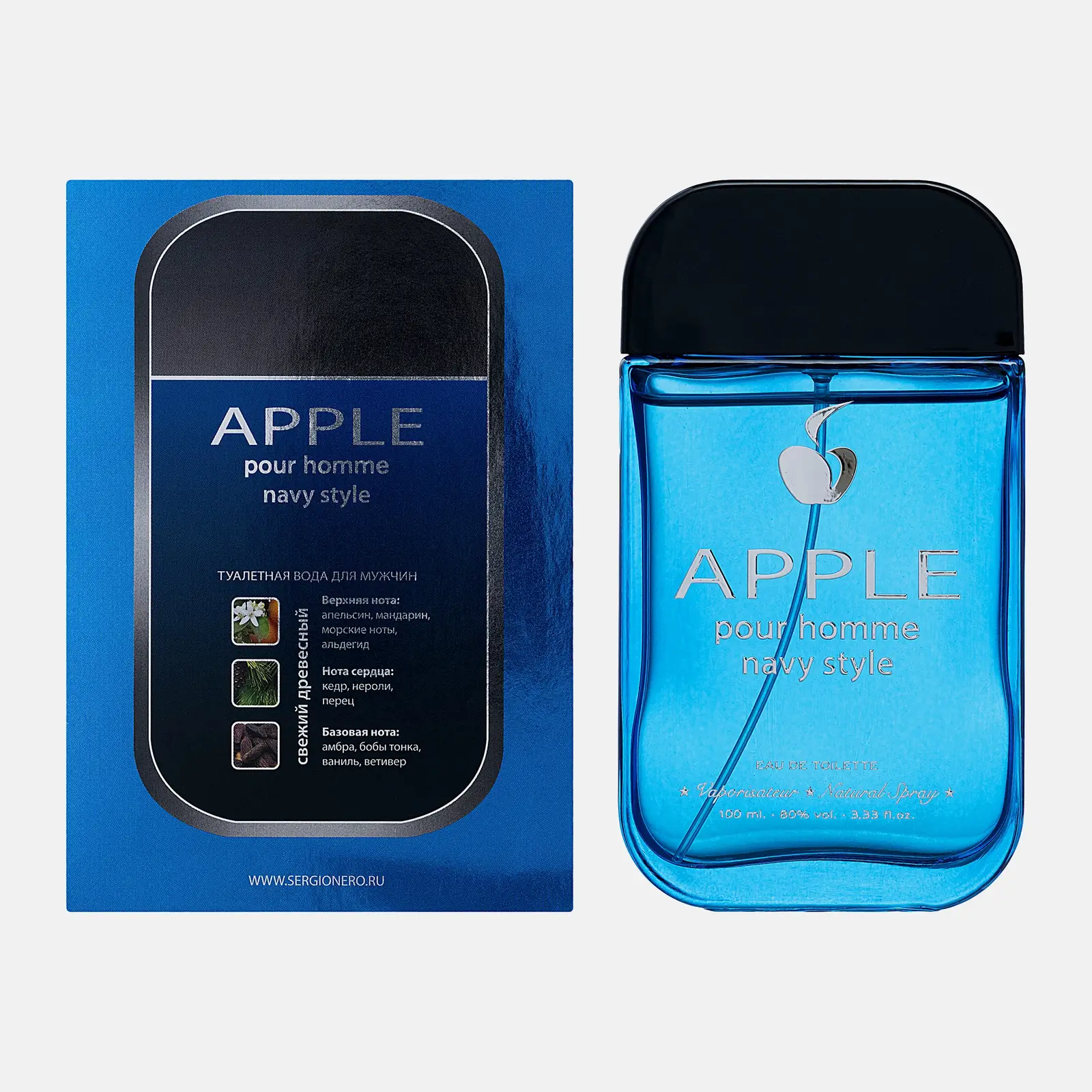 Туалетная вода Parfums Homme Navy Style Apple мужская 100мл