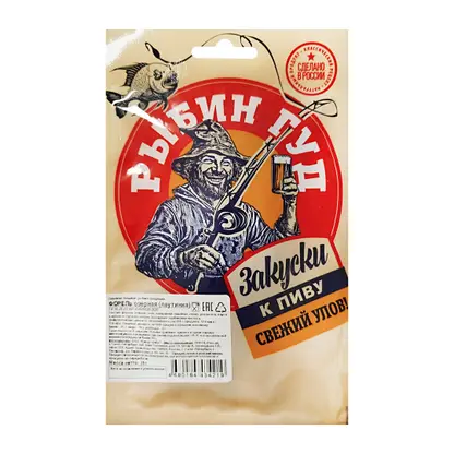 Изображение товара Форель Рыбин Гуд вяленая паутинка 15г - идеальная закуска
