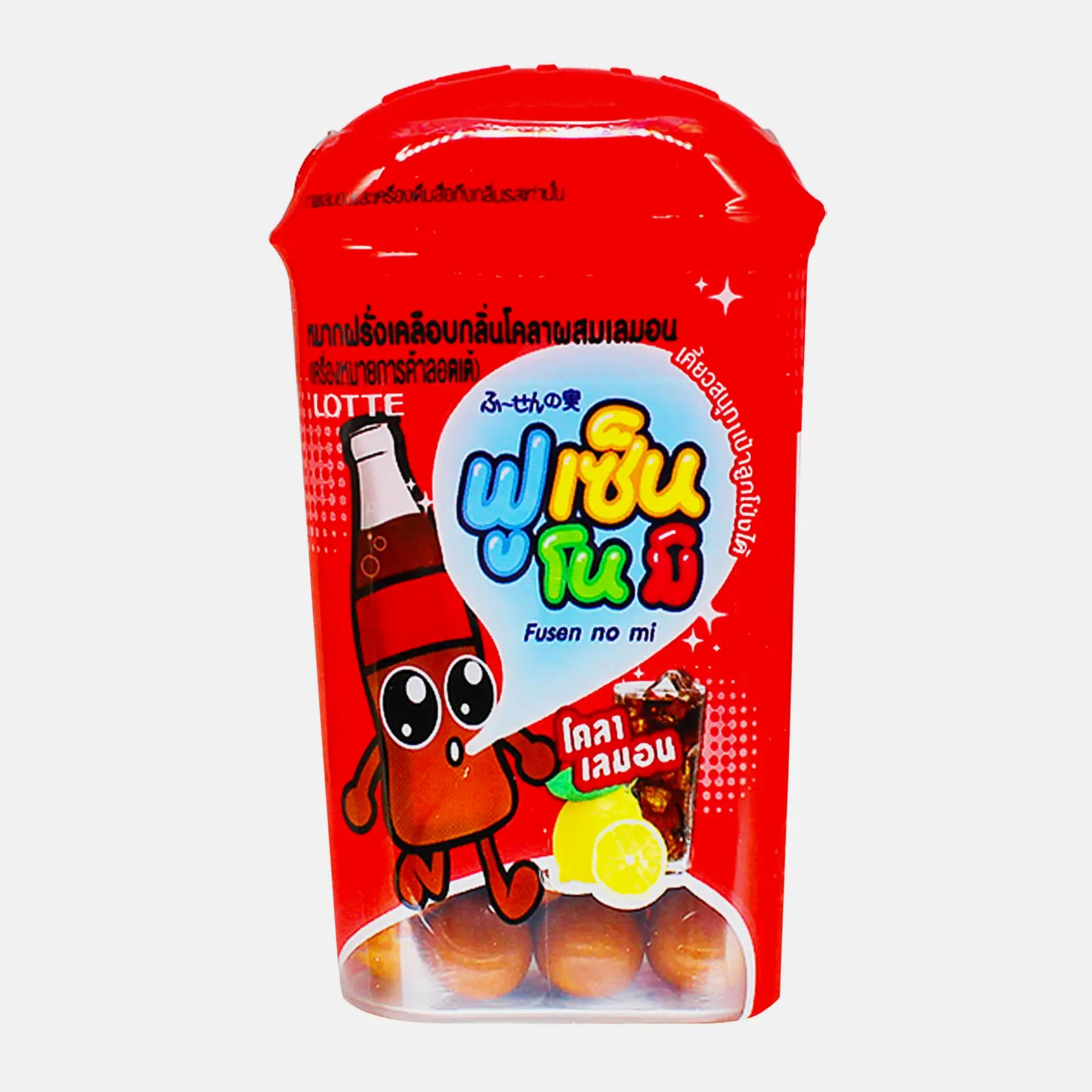 Изображение товара Жевательная резинка со вкусом колы с лимоном Lotte 15г - свежий вкус и качество из Таиланда