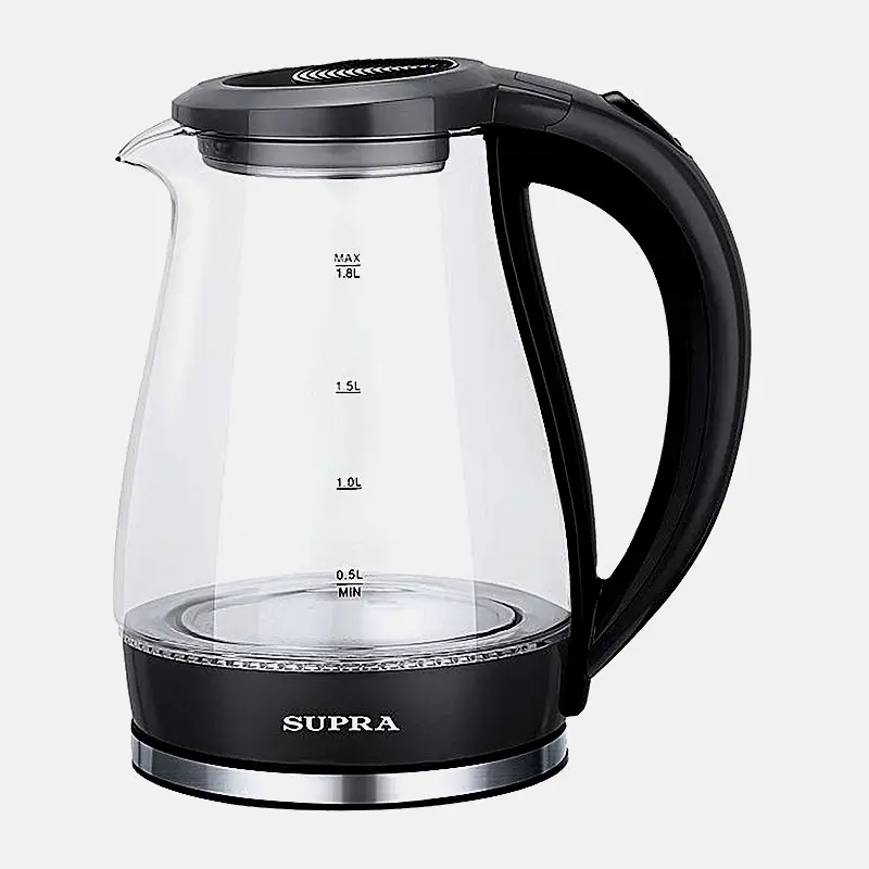 Стеклянный чайник KES-1855G 1500Вт Supra 1.8л