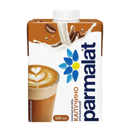 Изображение товара Молочный коктейль Parmalat Капуччино 1.5% 500мл