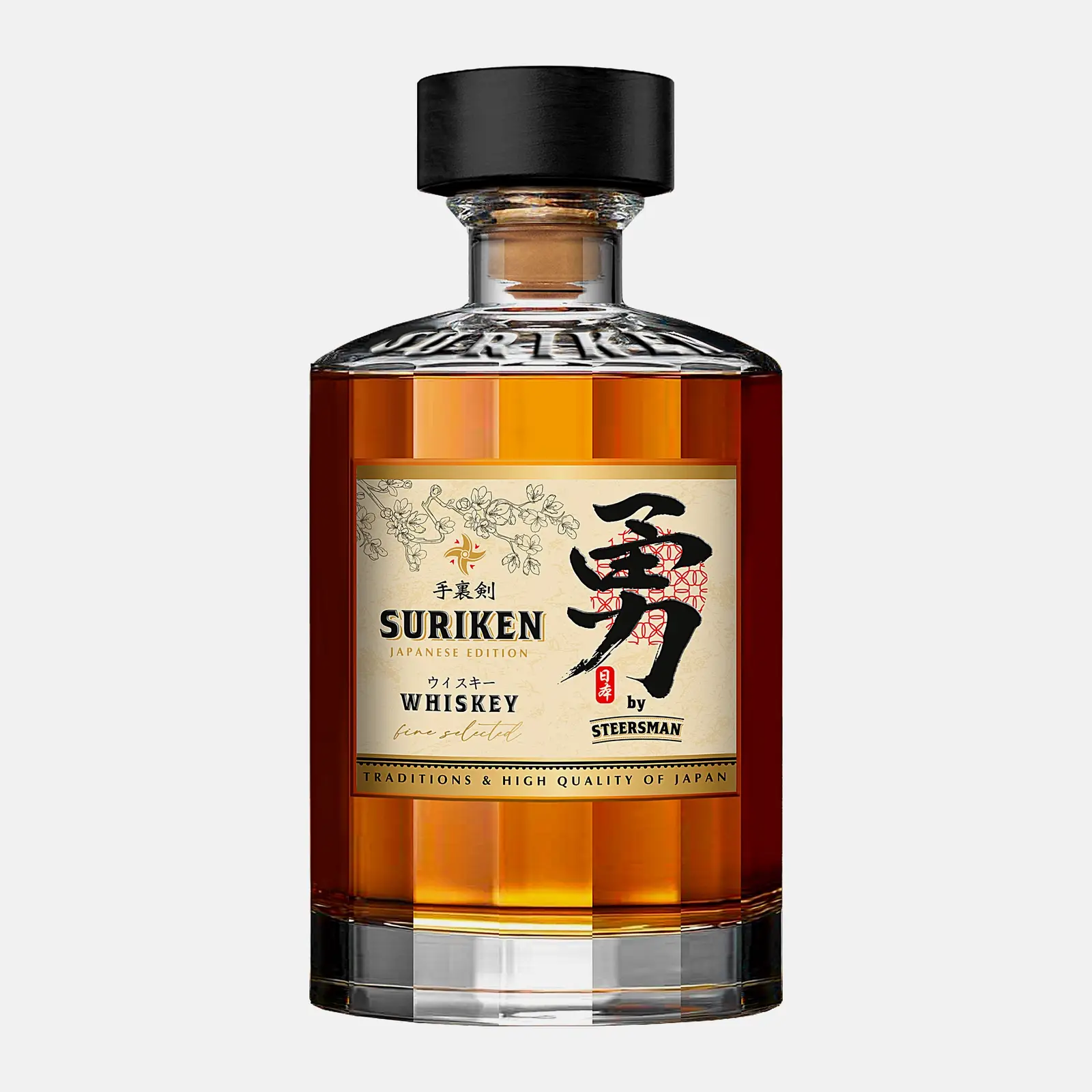 Изображение товара Виски зерновой Suriken Japanese 43% 700мл Россия