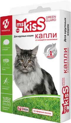 Изображение товара Капли Ms Kiss репеллентные для кошек/котят микс 2.5мл 3шт в ассортименте