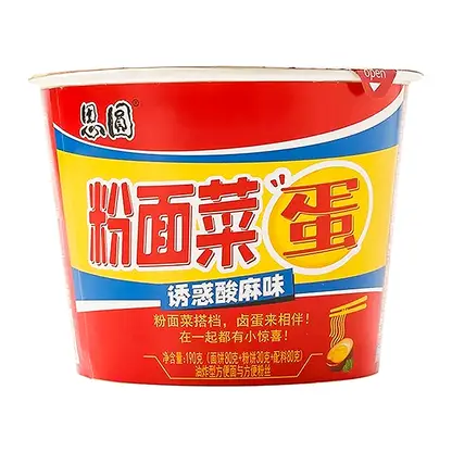 Изображение товара Лапша и фунчоза кисло-острая быстрого приготовления Siyuan 180г