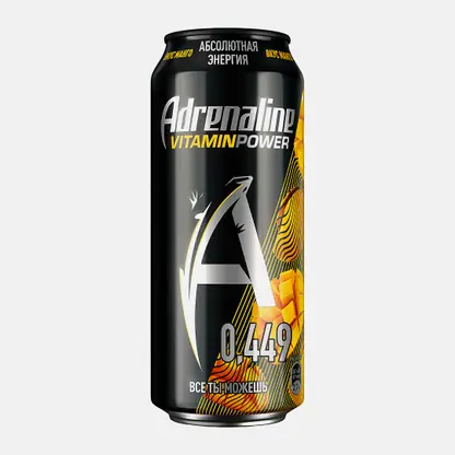 Энергетический напиток со вкусом Манго Adrenaline Rush Vitamin Power 449мл
