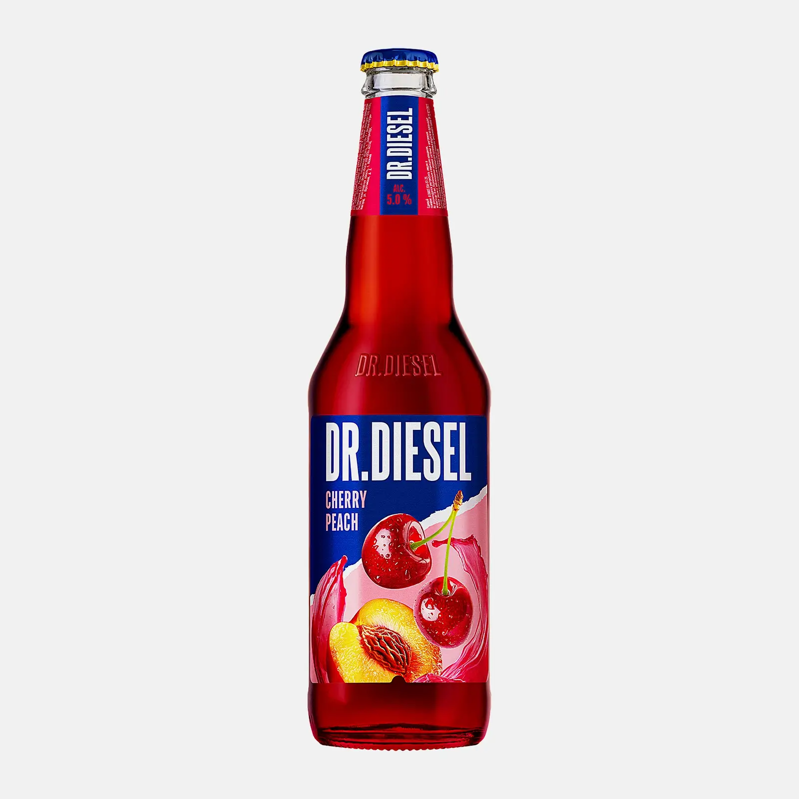 Изображение товара Пивной напиток Doctor Diesel Вишня и Персик 5% 400 мл