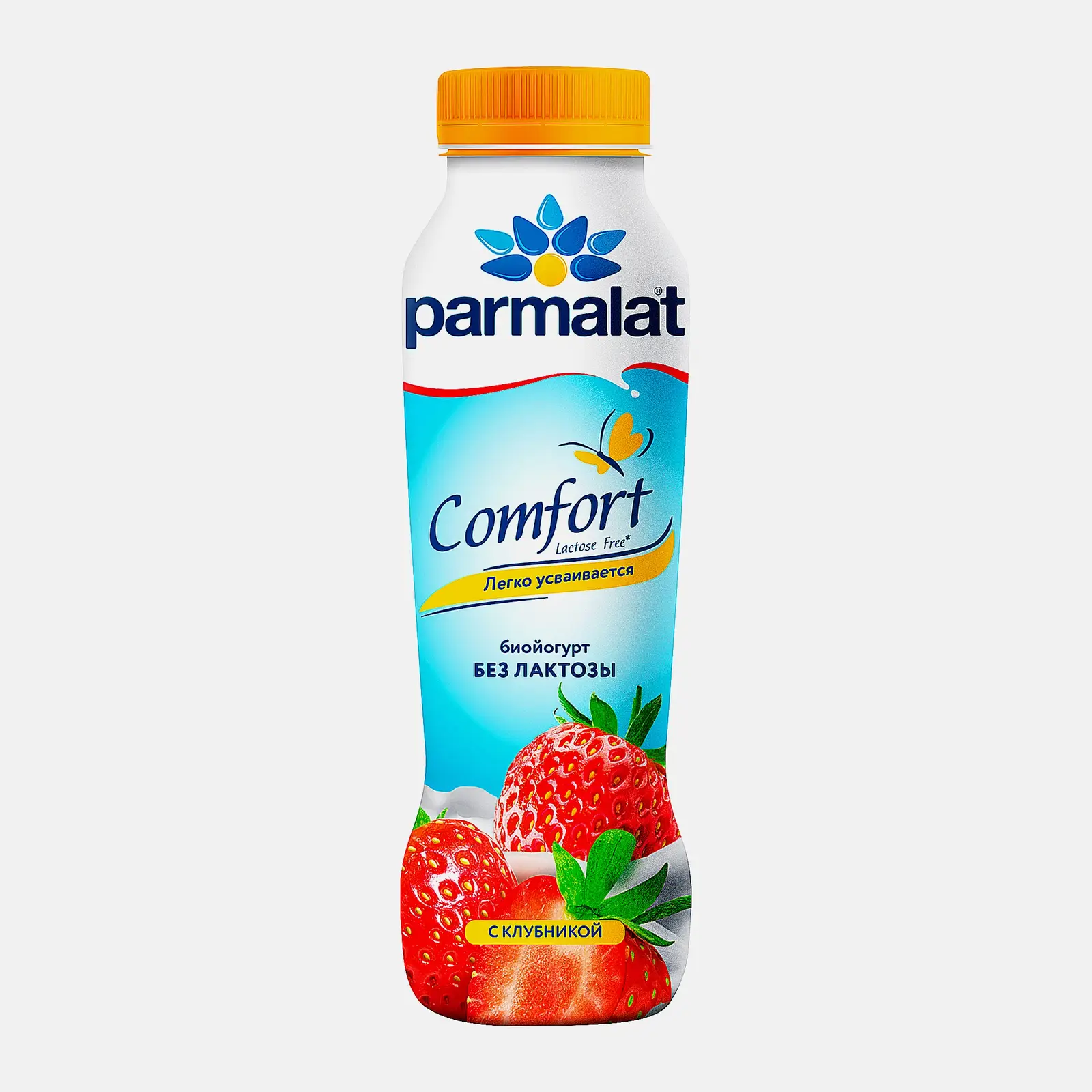 Изображение товара Биойогурт Parmalat Comfort Клубника 1.5% 290г безлактозный