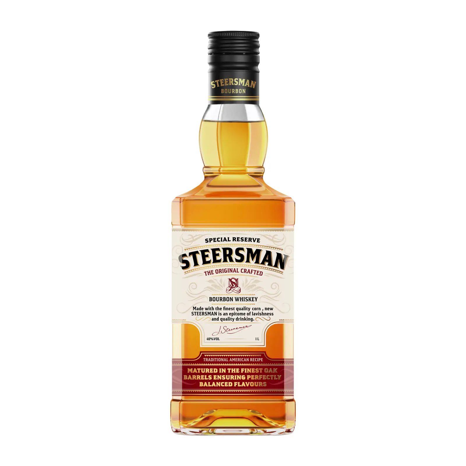 Изображение товара Зерновой виски Steersman 40 1л выдержка 3 года Россия