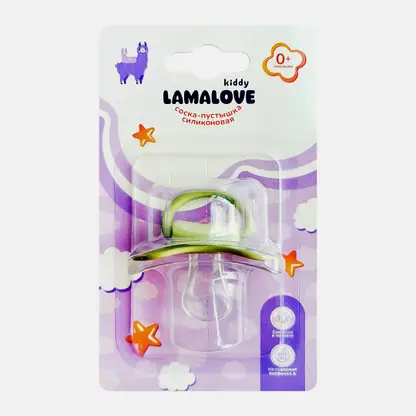 Силиконовая соска-пустышка 0+ Lamalove в ассортименте